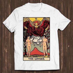 The Lesbian Lovers Tarot Card LGBT Gay Proud Pride Meme Gift Funny Tee